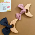 Organic Mauve Moon Teething Toy