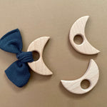 Organic Charcoal Moon Teething Toy