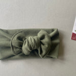 Organic Sage Head Wrap, Top Knot