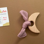 Organic Mauve Moon Teething Toy