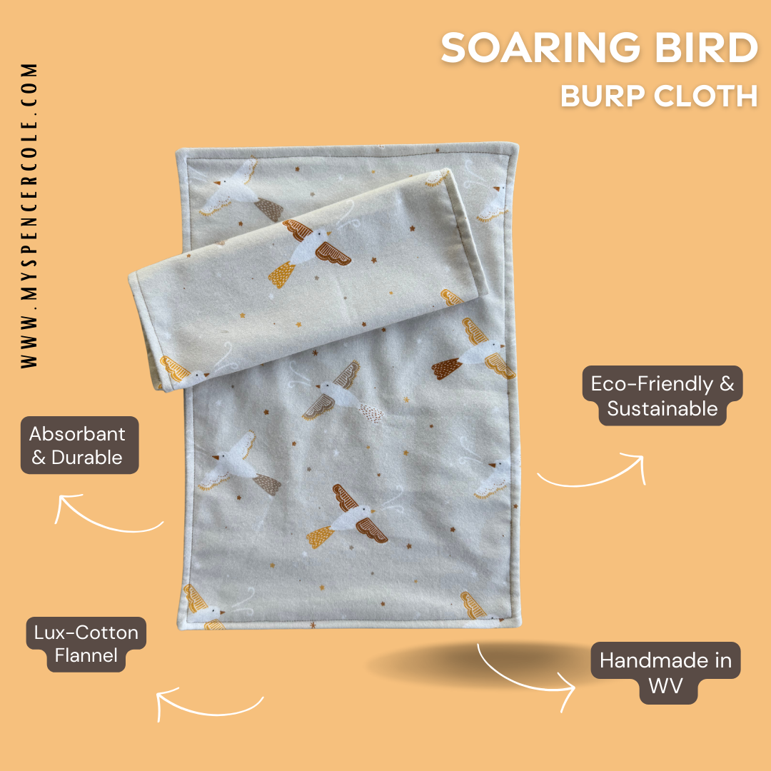 Soaring Bird, Burp Cloth