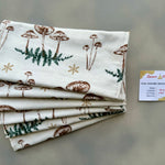 Christmas Mushrooms Burp Cloths