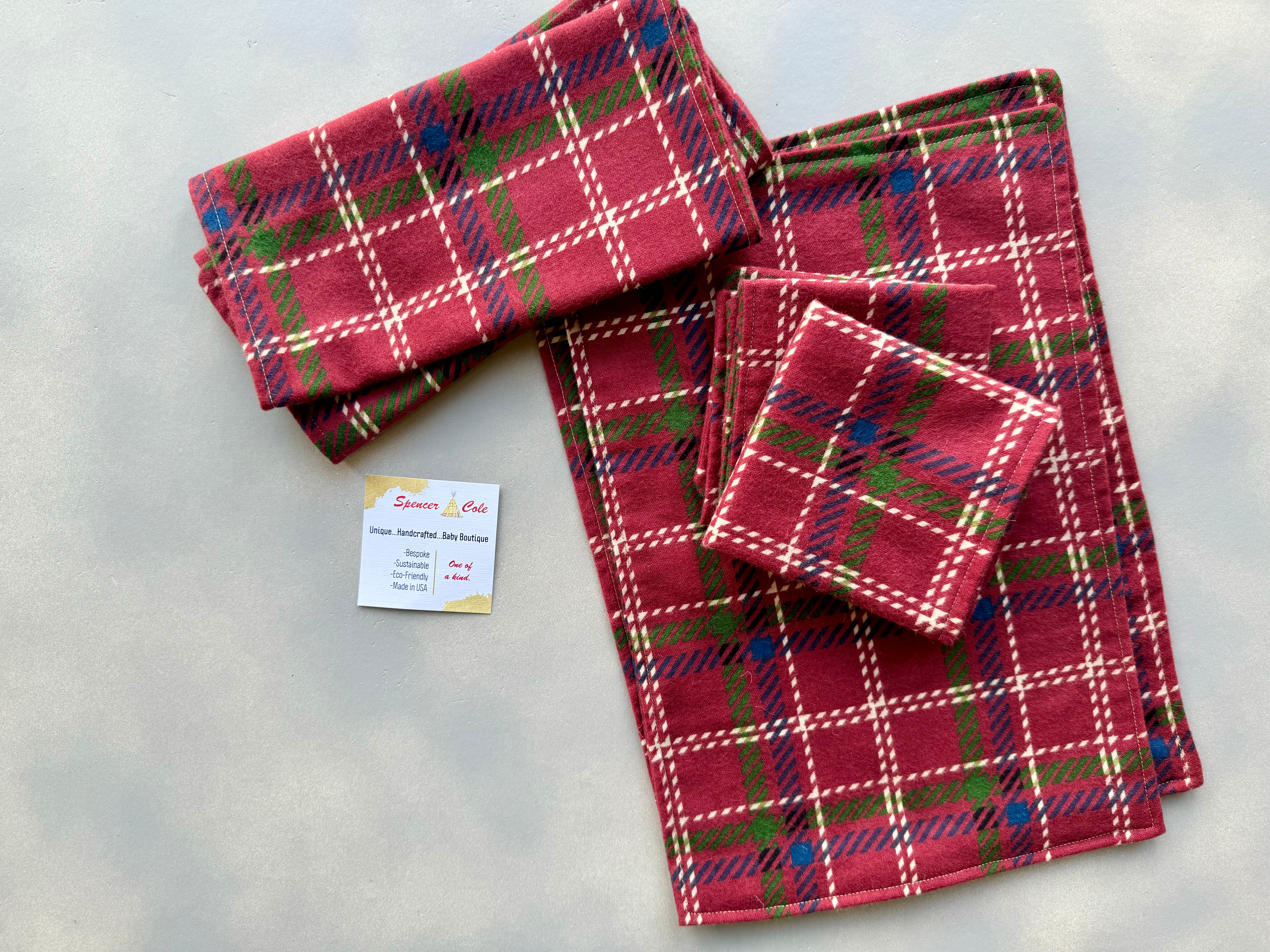 Christmas Tree Burp Cloths