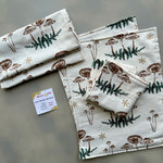 Christmas Mushrooms Burp Cloths