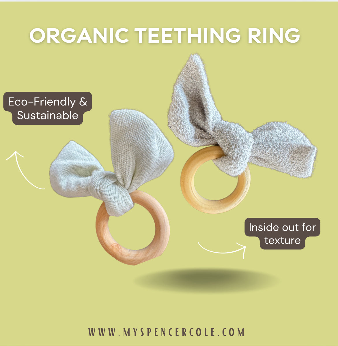 Texture Teething Rings~Gray