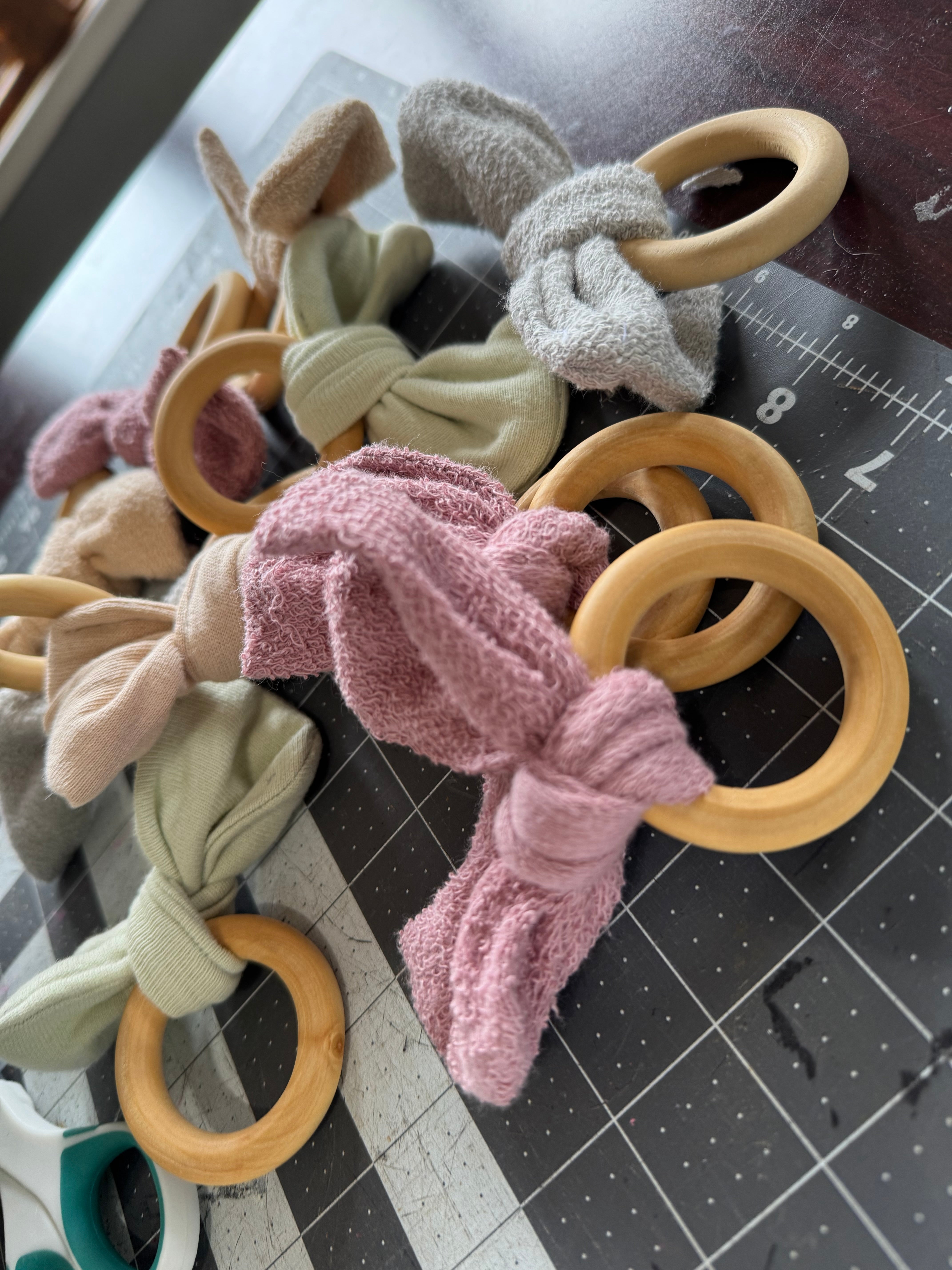 Texture Teething Rings~Gray