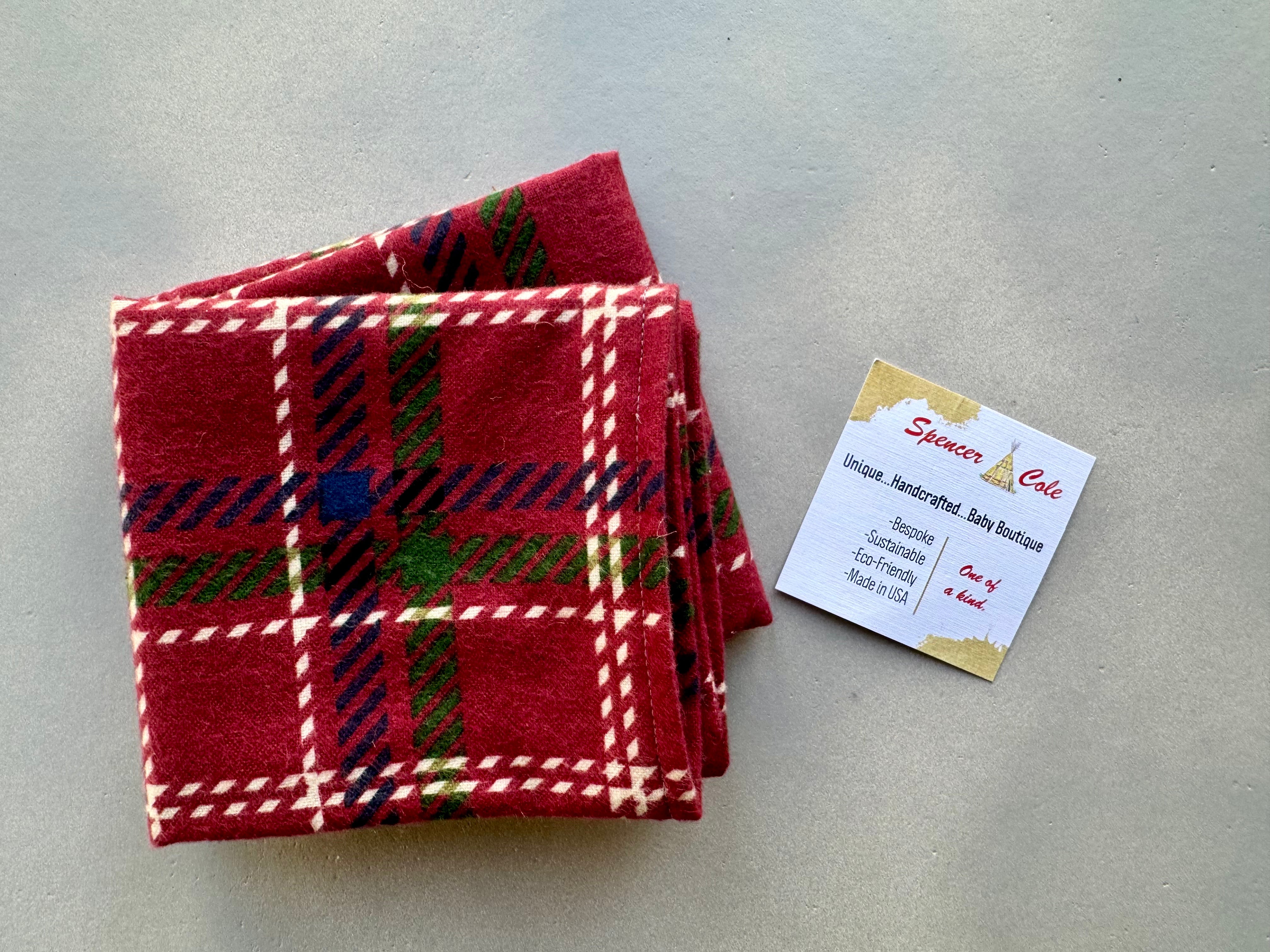 Christmas Tree Burp Cloths