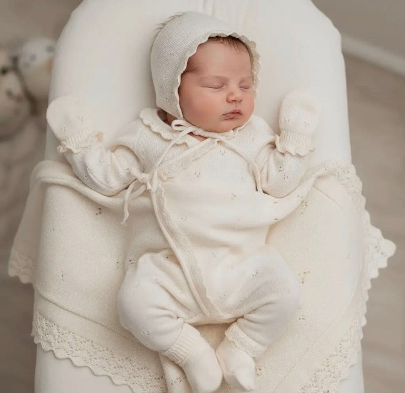 The Eloise Heirloom Layette -Coming Home Baby Outfit