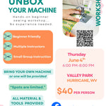 Sewing Workshop-UnBox your Machine