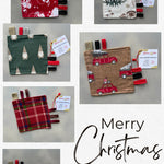 Christmas Maroon Plaid Chew