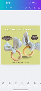 Texture Teething Rings~Gray