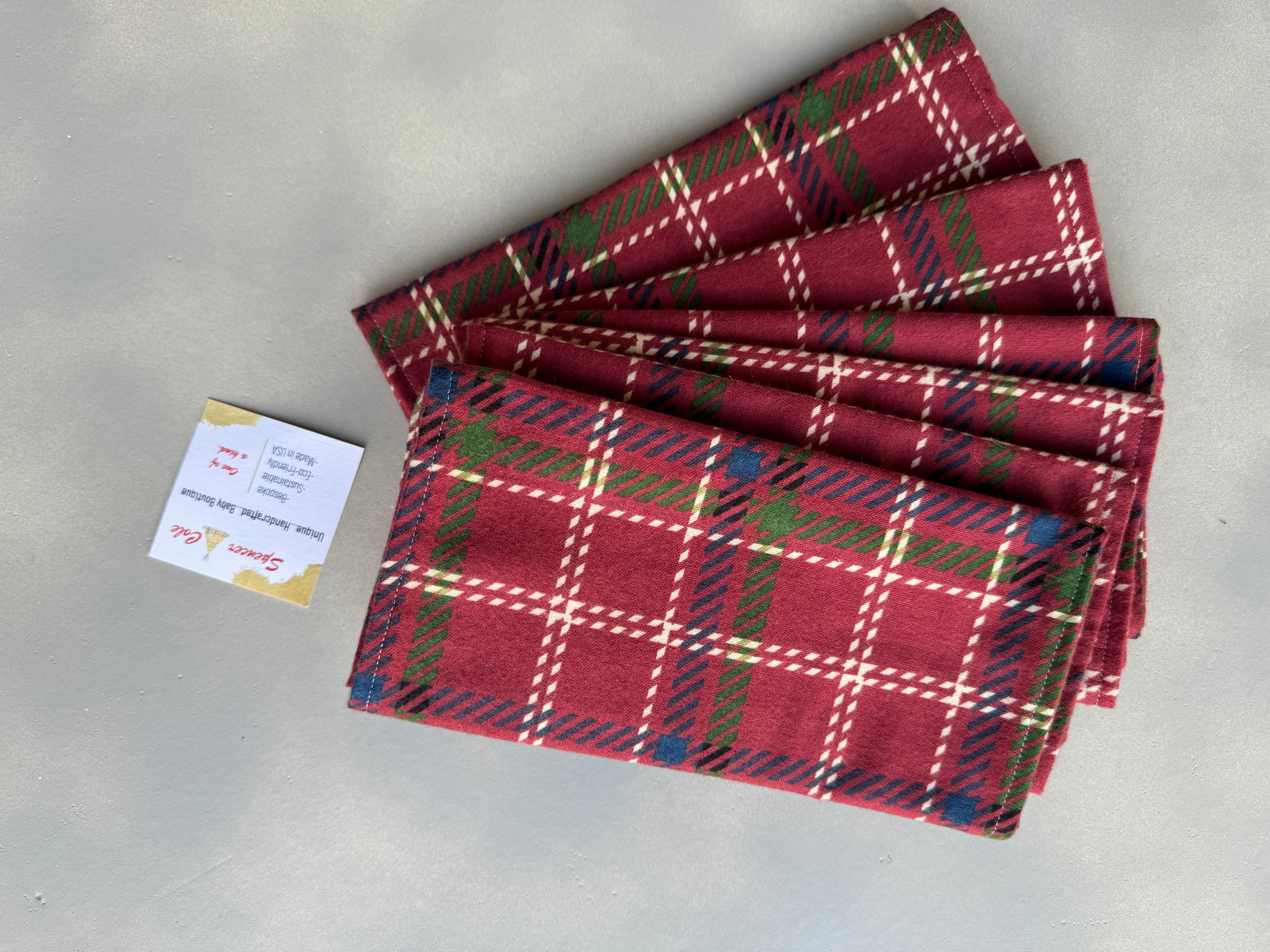 Christmas Tree Burp Cloths