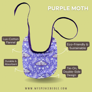 Purple Moth Bib Bib