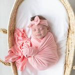 Pink baby swaddle
