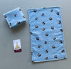 Blue With Yellow Bee, Flannel Burp Cloth