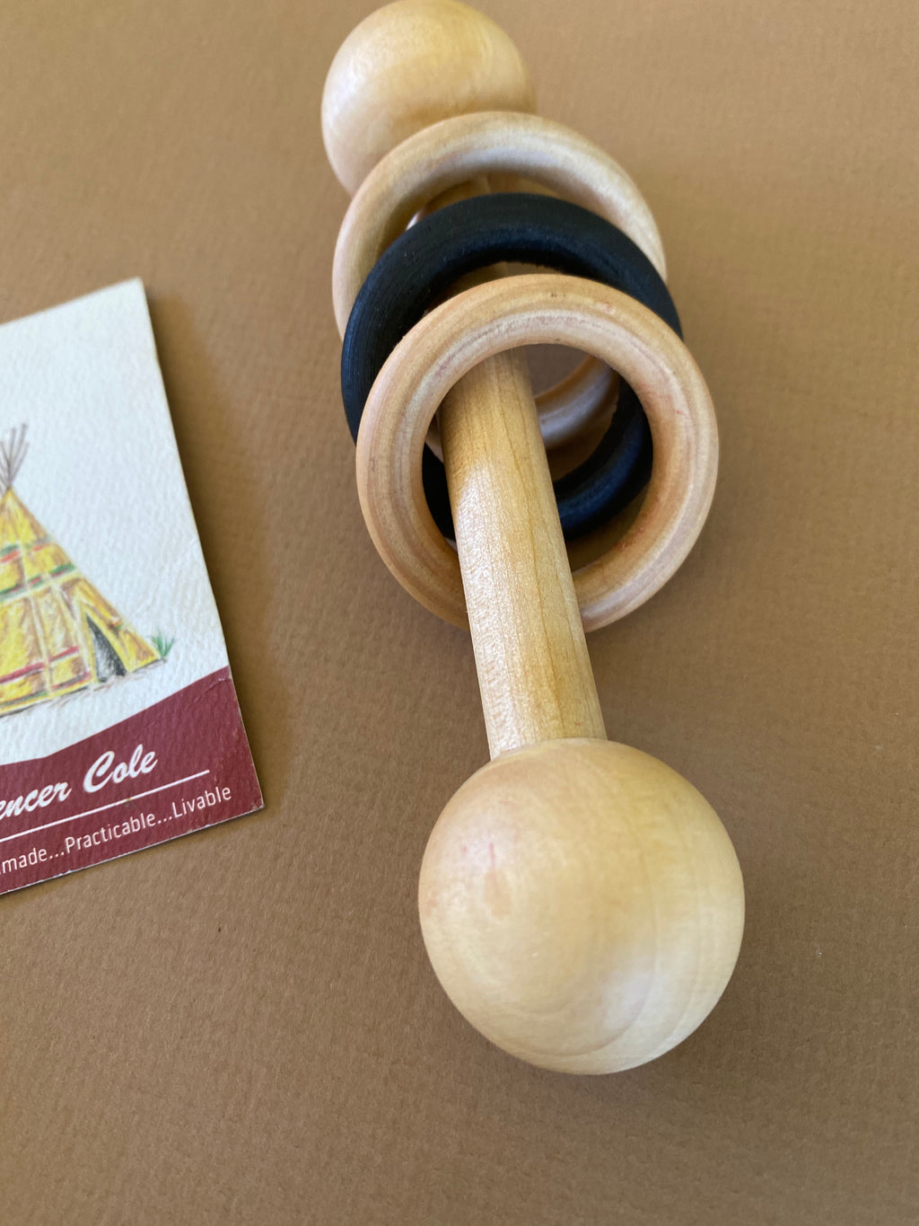 Classic Wood Baby Rattle