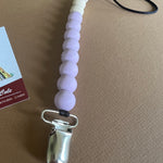 Purple Speck, Silicon Paci Clip